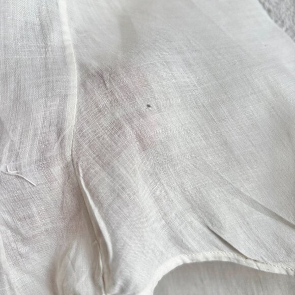 Antique Edwardian White Lacey Cotton Shirtwaist Blouse Bodice - Picture 13 of 16
